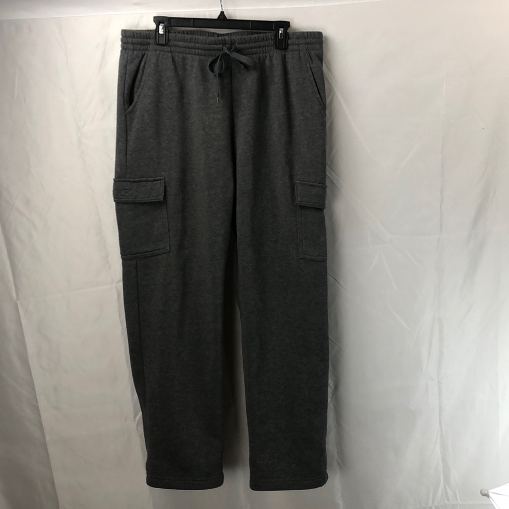 Mission Ridge sweatpants Large Gray pull string with pockets
